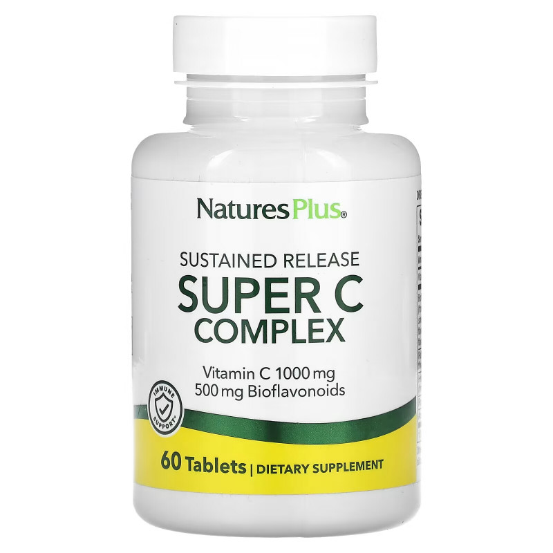 NaturesPlus, Sustained Release Super C Complex, 60 Tablets